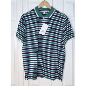 Lacoste Men's Regular Fit Stripe Piqué Polo Shirt Size XL Classic Croc Logo Prep